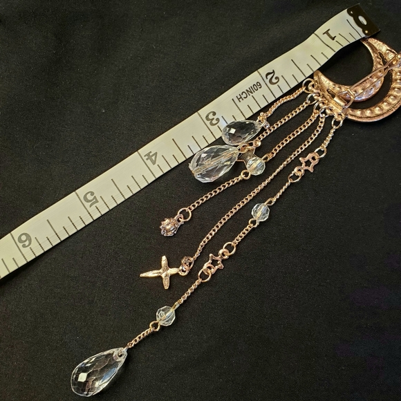 Boho Moon & Stars Crystal Hair Clip - Picture 6 of 7